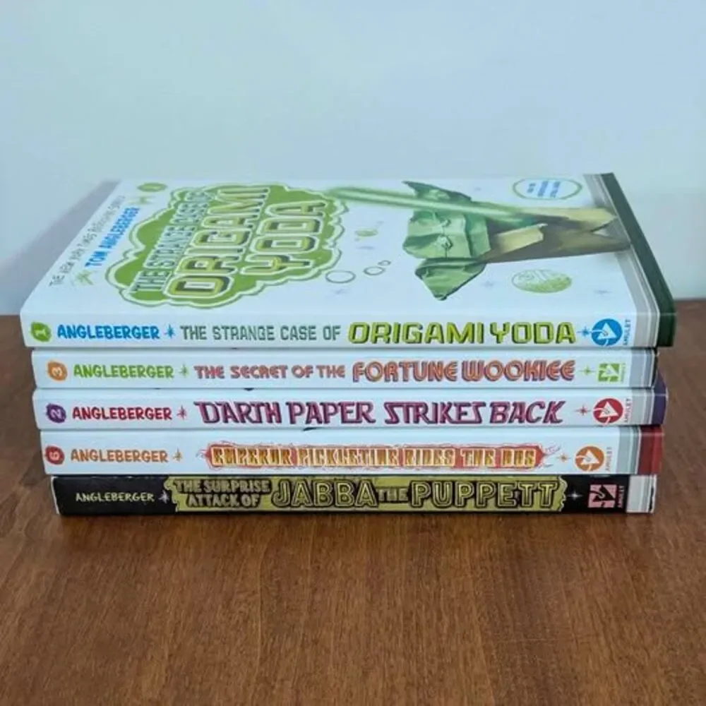 5 Origami Yoda Series Books by Tom Angleberger